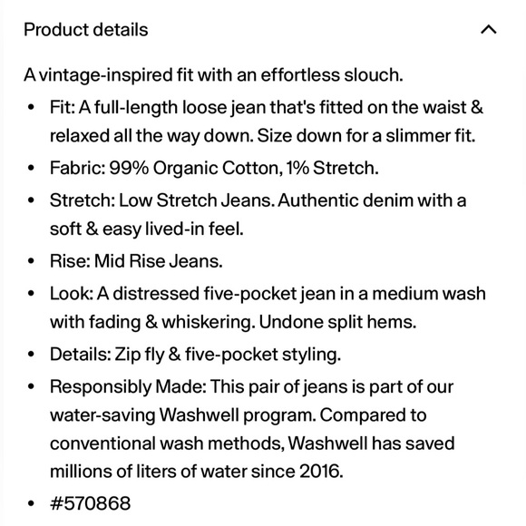 GAP Mid Rise 90’s Loose Mid Rise Jeans - Picture 9 of 10